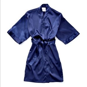 Like New Navy Light Weight Robe